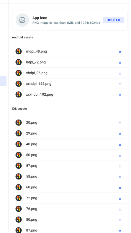 Custom launch icon selection